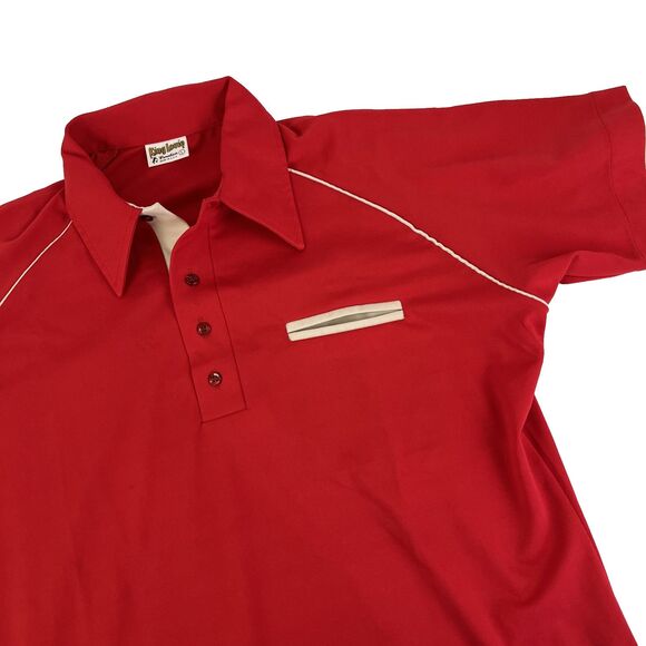 Vintage King Louie Bowling Shirt Size Large Red Coca Cola Jersey - Picture 2 of 11